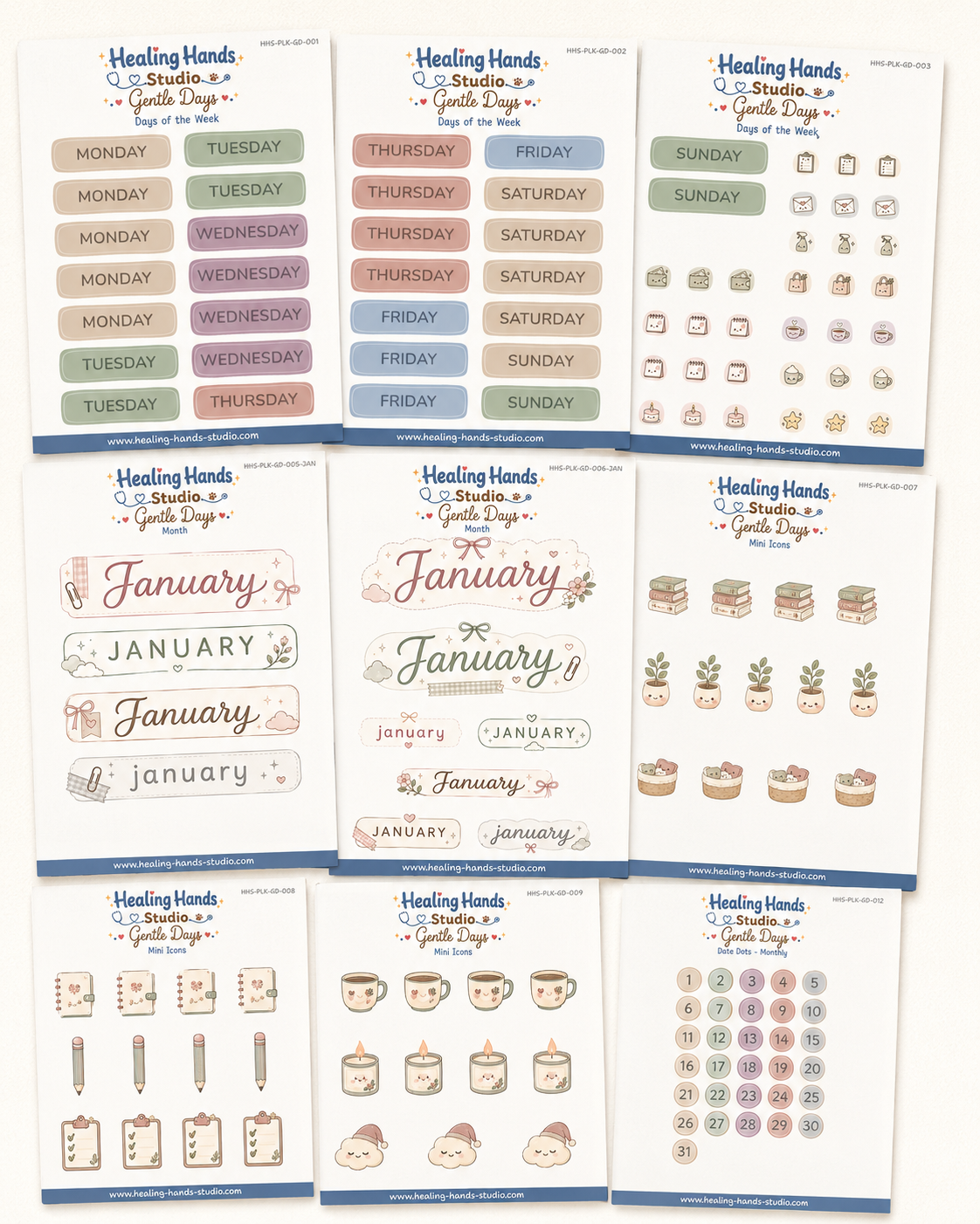 Gentle Days - Planner Pack