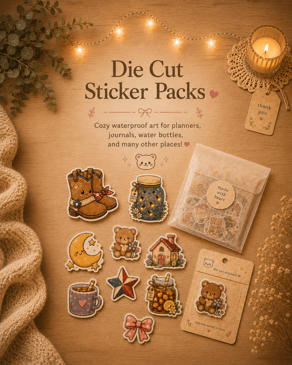 Die Cut Sticker Packs