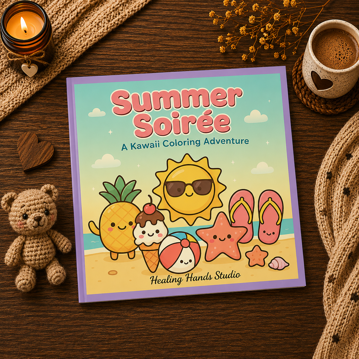 Summer Soiree - Cozy Coloring Book