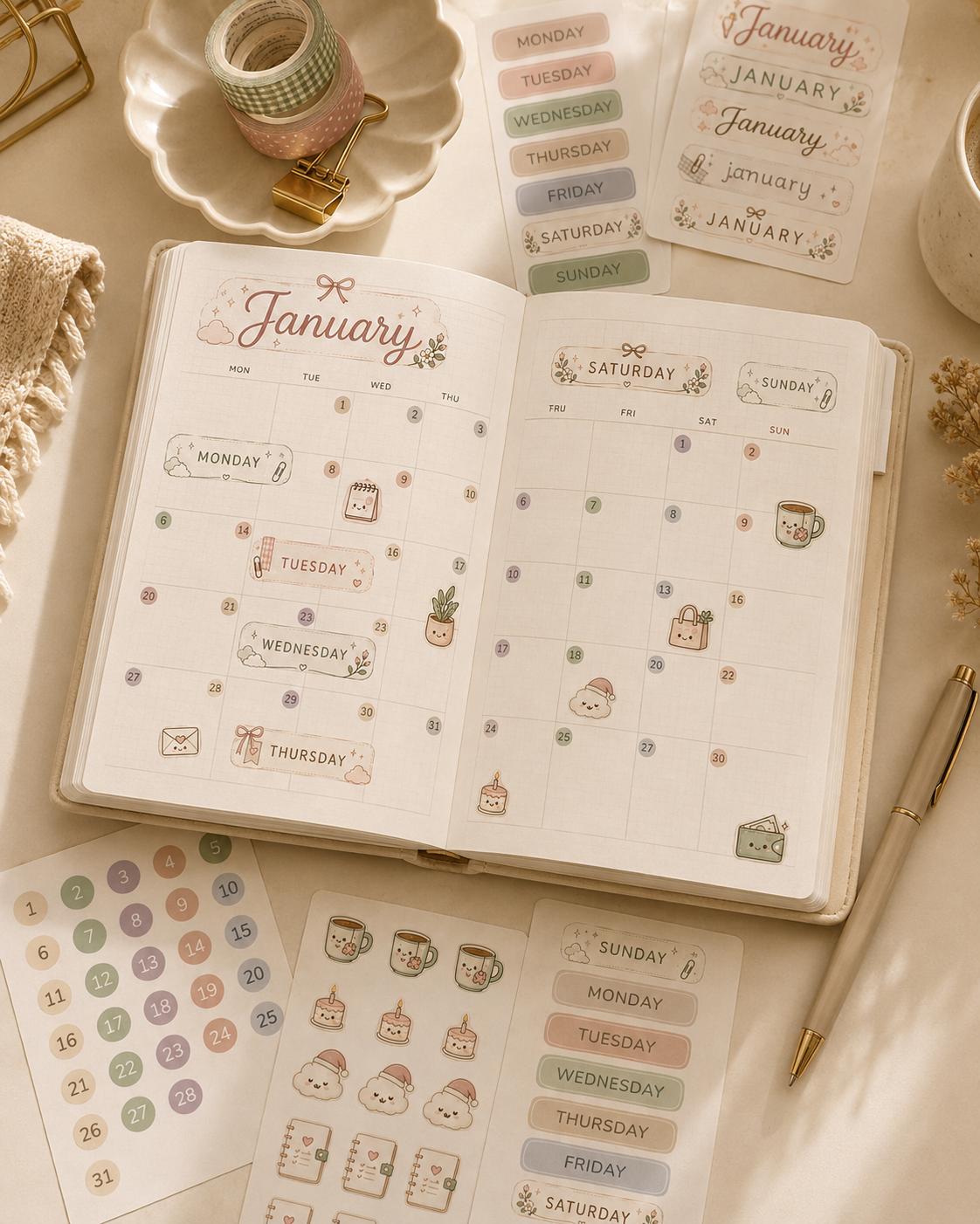 Gentle Days -  Planner Pack