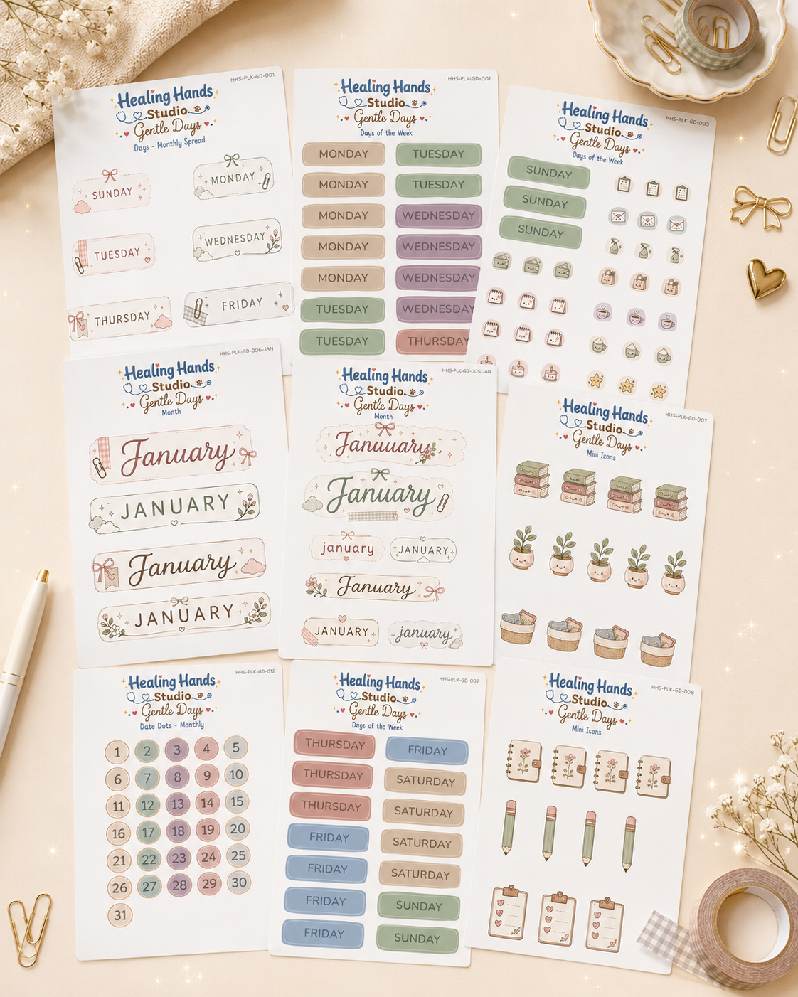 Gentle Days -  Planner Pack