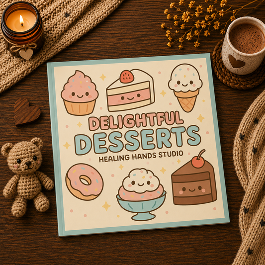 Delightful Desserts - Cozy Coloring Book