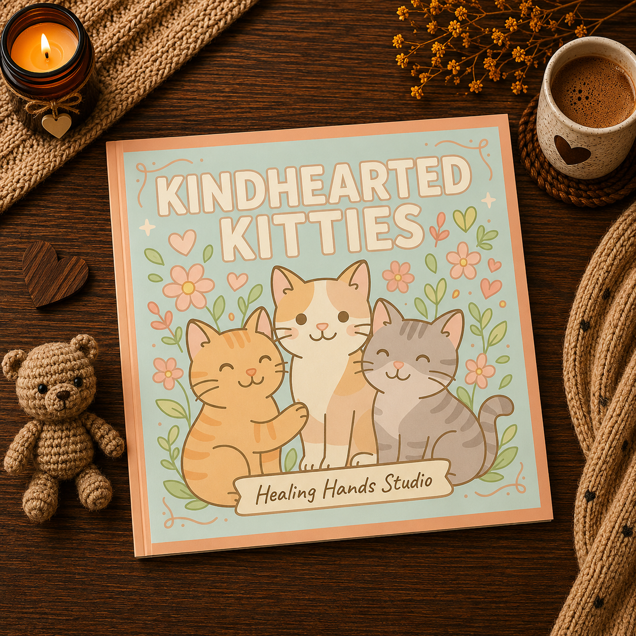 Kindhearted Kitties - Cozy Coloring Book