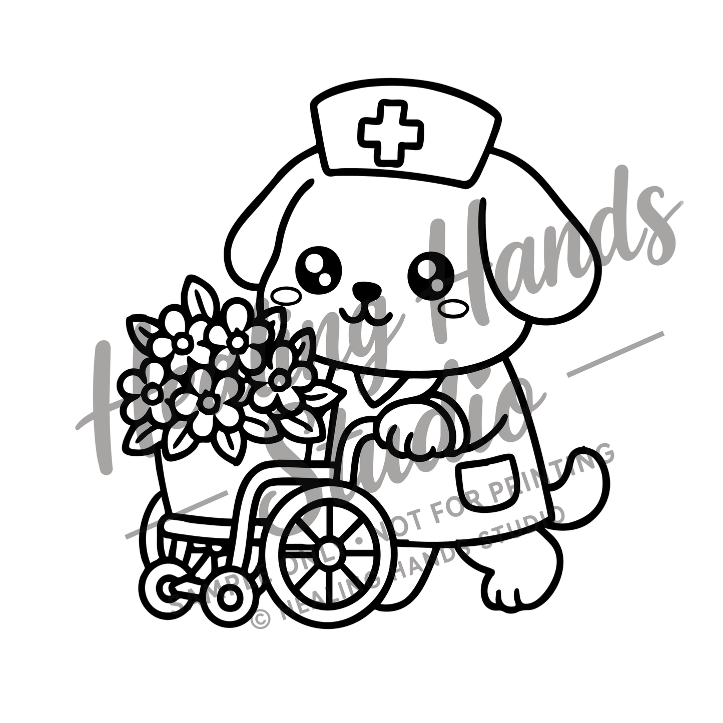 Paw Prints & Patients - Cozy Coloring Book