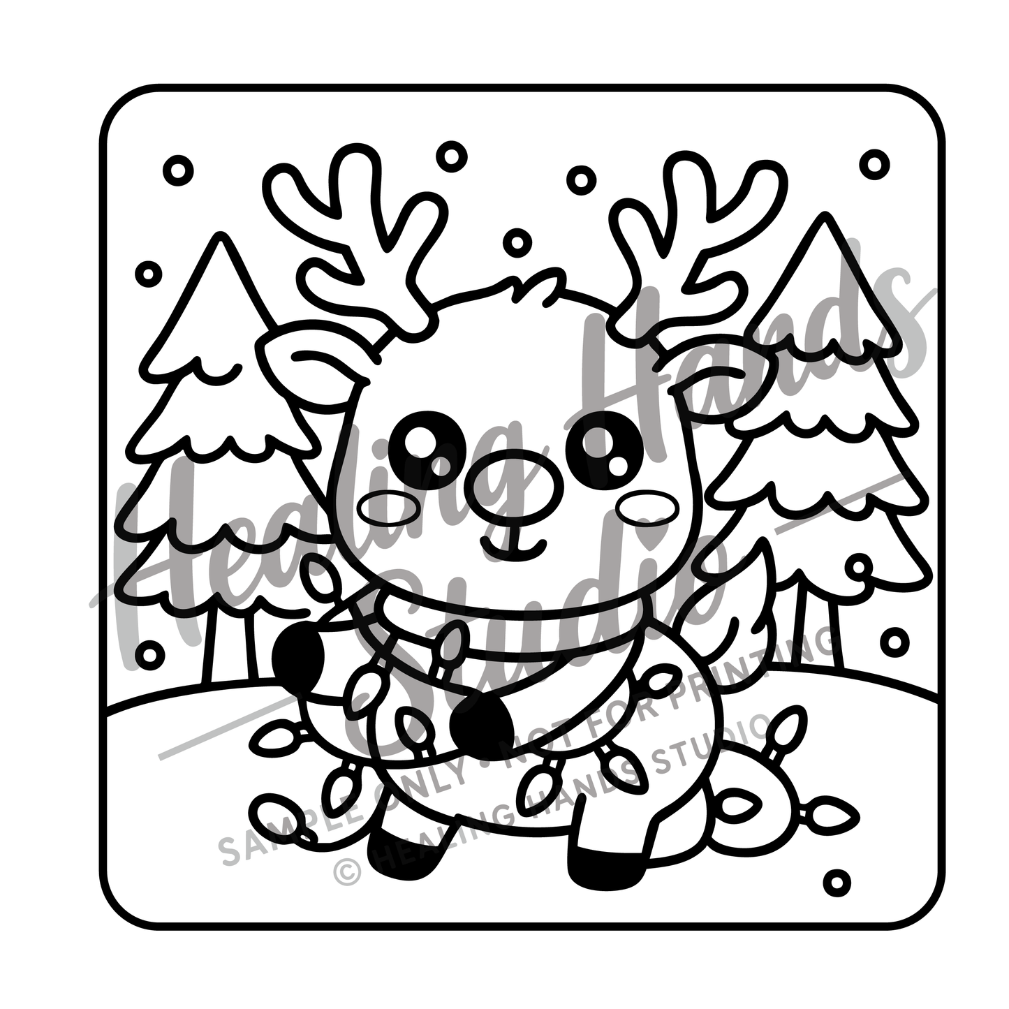 Turkey, Tinsel & Treats - Cozy Holiday Coloring Book