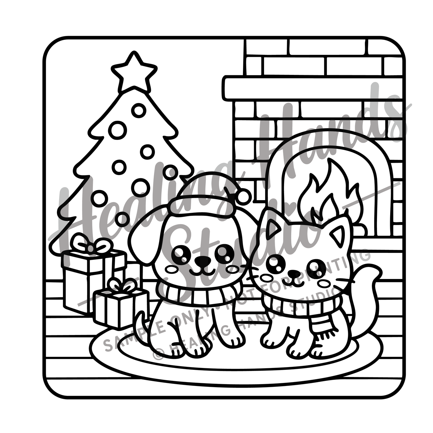 Turkey, Tinsel & Treats - Cozy Holiday Coloring Book