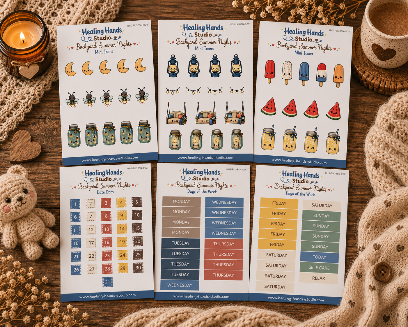 Backyard Summer Nights - Planner Pack