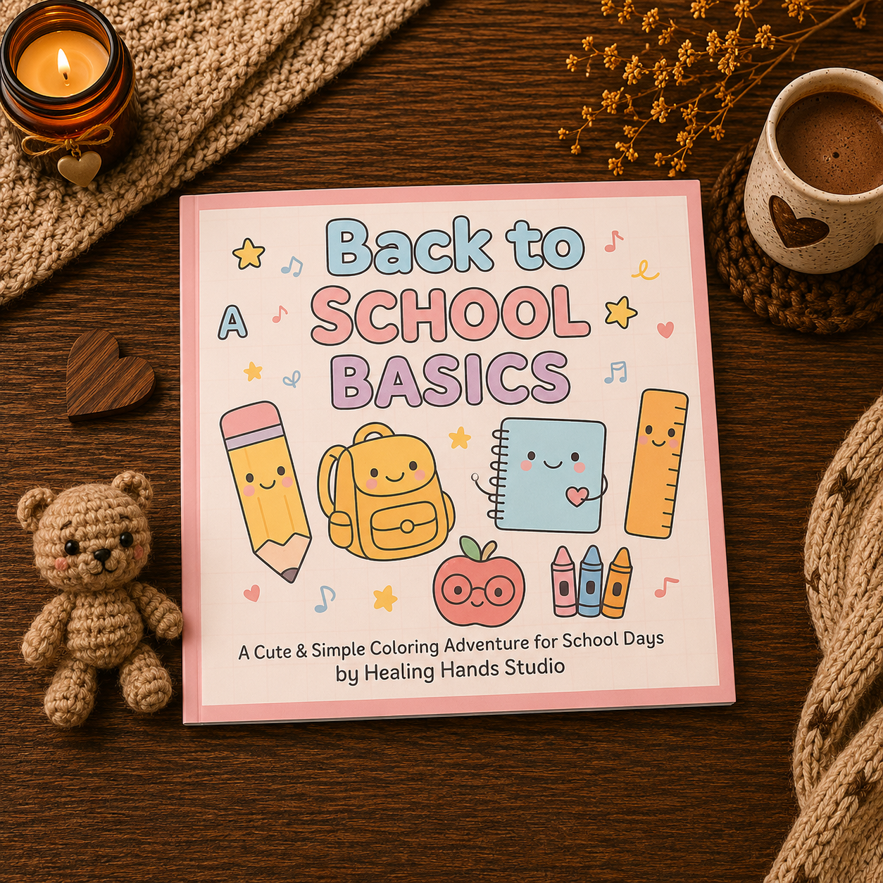 Back to School Basics - Cozy Coloring Book