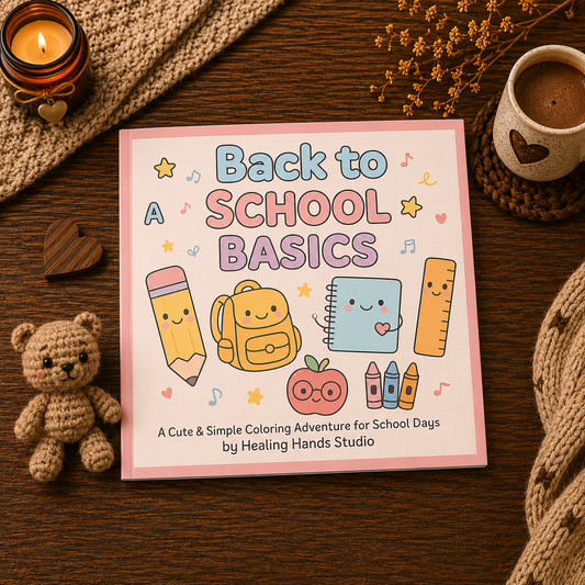Back to School Basics - Cozy Coloring Book
